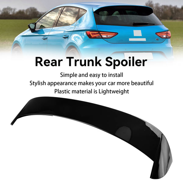 2012-2020 Seat Leon MK3 5F 5-dörrars glans svart baklucka baklucka Spoiler Generic