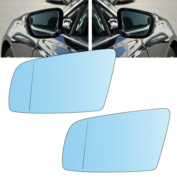 2003–2010 BMW 5er E60 Limousine (nicht für M5) linke und rechte Seite beheizbare blaue Außenspiegelgläser 51167065081 51167065082 Generic