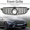 Mercedes Benz Classe C 2015-2021 W205 C200 C250 C300 C350 Griglia paraurti anteriore nera con LED generico