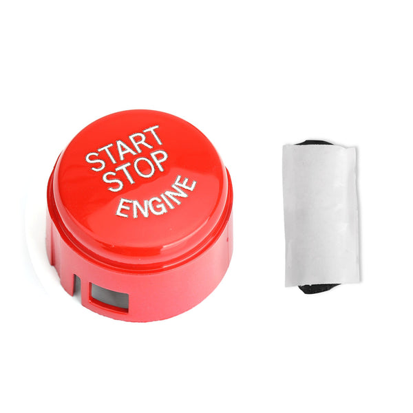 2009-2018 BMW 1 Series/2 Series/3 Series/4 Series/5 Series/6 Series/7 Series/X1 Series/X3 Series/X4 Series/X5 Series/X6 Series Red Start Stop Engine Push Button Switch Cover Generic