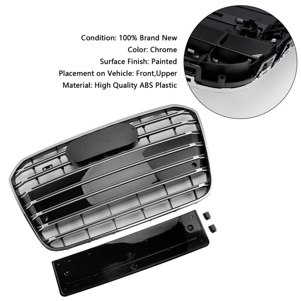 2012-2015アウディA6 C7 S6スタイルクロムフロントバンパーグリルグリルジェネリック