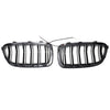 01.2009-10.2016 BMW 5-serie F10 Nyrestøtfangergrill Grill glans sort 51137203649 51137203650 Generisk
