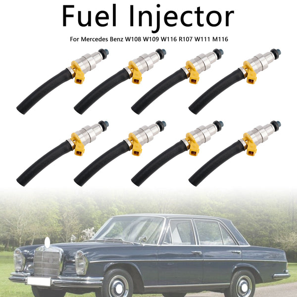 8PCS Fuel Injector 0000783123 Fit Mercedes W108 W109 W116 R107 W111 M116