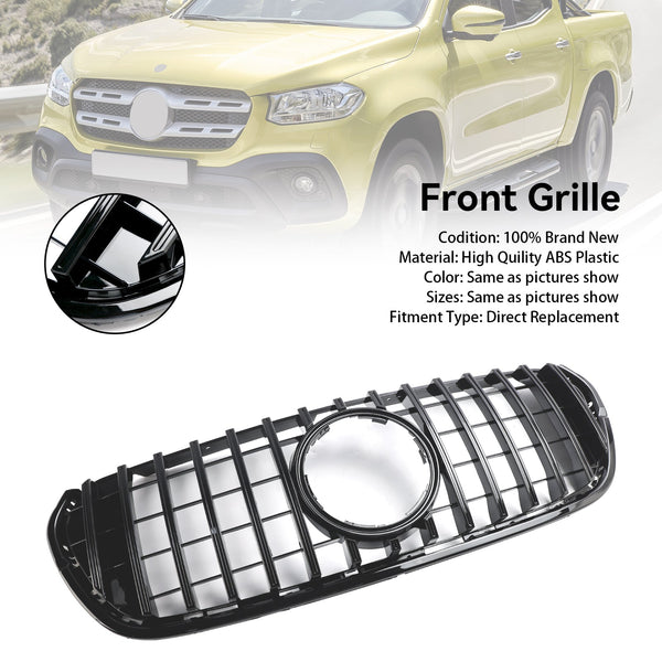 2017-2019 Mercedes Benz X-Class X470 svart främre stötfångargrill A1728880160 Generic