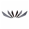 6PCS Universal Gloss Black Car/Auto Front Bumper Fins Spoiler Canards Refit