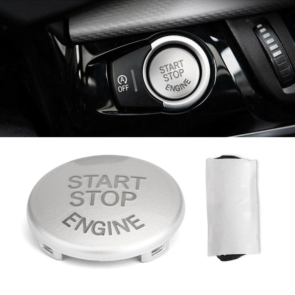 BMW E90 E60 E84 E83 E70 E71 E72 Silver Start Stop Engine Button Switch Cover Generic