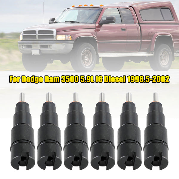 6PCS Fuel Injectors 0432193635 RV275 Fit Dodge Cummins 5.9L 1998-2002 40-50 HP Generic