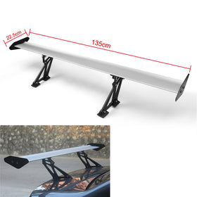 Universal Sedan Aluminium GT Bakre Trunk Wing Racing Spoiler Med Rött ljus S #E1 Generic