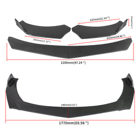 Carbonfaser-Auto-Frontstoßstangen-Lippenspoiler-Diffusor-Bodykits + Seitenschweller-Splitter Generic