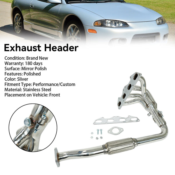 96–99 Mitsubishi Eclipse Spyder GST Cabrio 2D-Edelstahl-Autokrümmerkrümmer Generisch