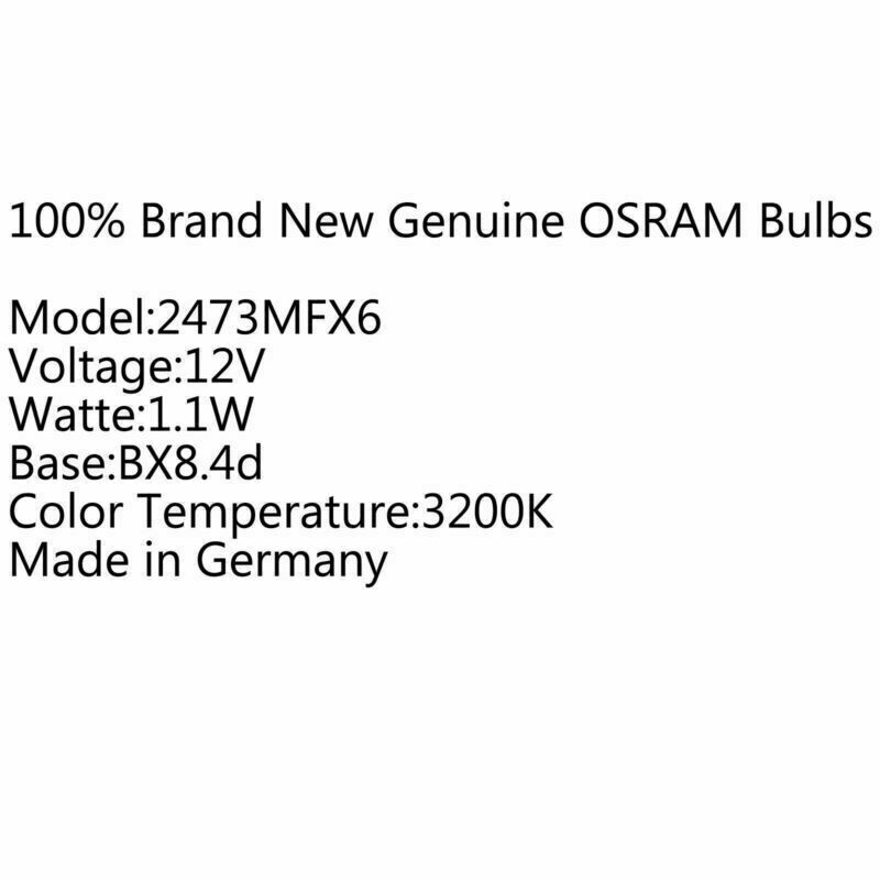 10ks Sylvania Pro OSRAM 2473MFX6 12V 1,2W BX8.4d Miniaturní žárovky Signální žárovky