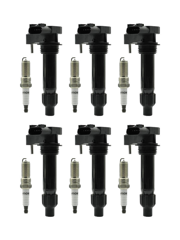 2010-2012 Chevrolet Equinox V6 3.0L 6PCS Ignition coil+6PCS Spark Plug UF569 D515C 12610626 12618542 Generic