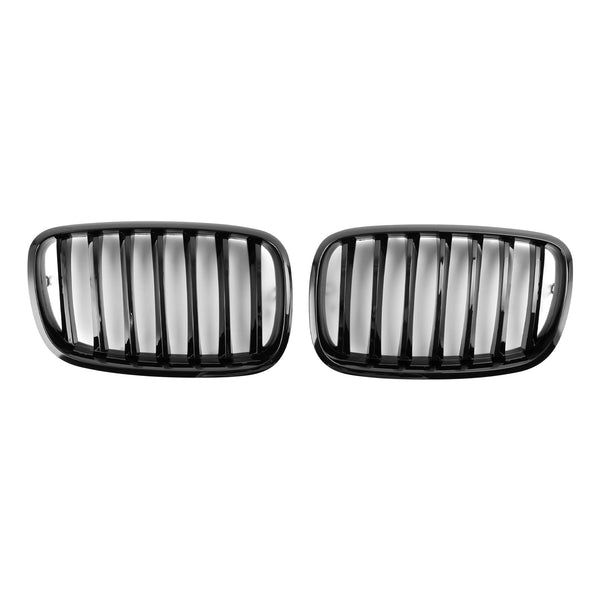 2009-2014 BMW X6 M (E71) Front Bumper Kidney Grille Grill Gloss Black 51137157687 51137305589 Generic