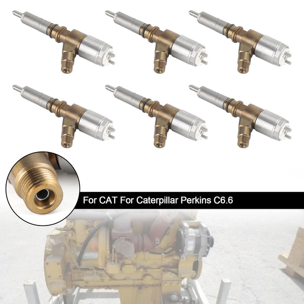 CAT For Caterpillar Perkins C6.6 6PCS Fuel Injectors 2645A747 320-0680 Generic