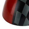 Schwarz/grau karierte rote Spiegelabdeckung für MINI Cooper Hardtop F55 F56 Generic