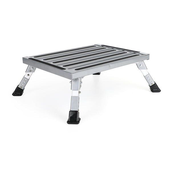 Plataforma de alumínio dobrável RV Step Stool Trailer Camper Escada de trabalho portátil genérica