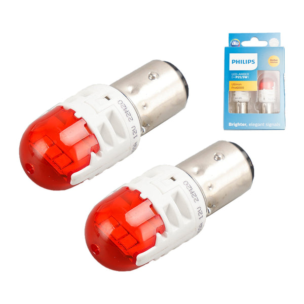 Voor Philips 11499AU60X2 Ultinon Pro6000 LED-AMBER P21/5W intens AMBER 80/16lm Generiek