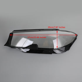 2019-2021 BMW 3 Series G20 G21 Left +Right Headlight Lens Plastic Cover Shell Generic