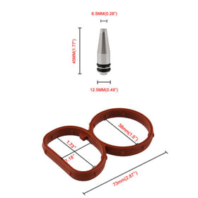 Remplacement de retrait de bouchon de rabats à rabat tourbillonnant avec joints pour BMW N47 2.0 D générique