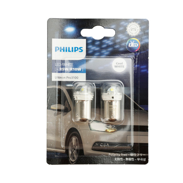 For Philips 11090CU31B2 Ultinon Pro3100 LED-WHITE R5W/R10W 6000K BA15s