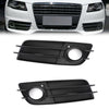 2 X Front Bumper Black Fog Light Grille Cover For 2008-2012 Audi A4 S-LINE S4 Generic
