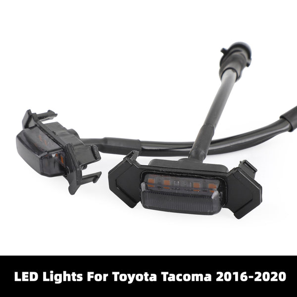 4 Teile/satz LED-Leuchten Passend für Frontstoßstangengrill Tacoma 2016–2020 PT228-35170 Smoke Generic