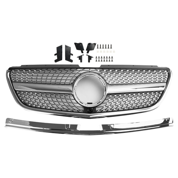 2015-2019 Mercedes Benz Vito W447 GT Stlye Diamond Front Bumper Grill Grille Generic