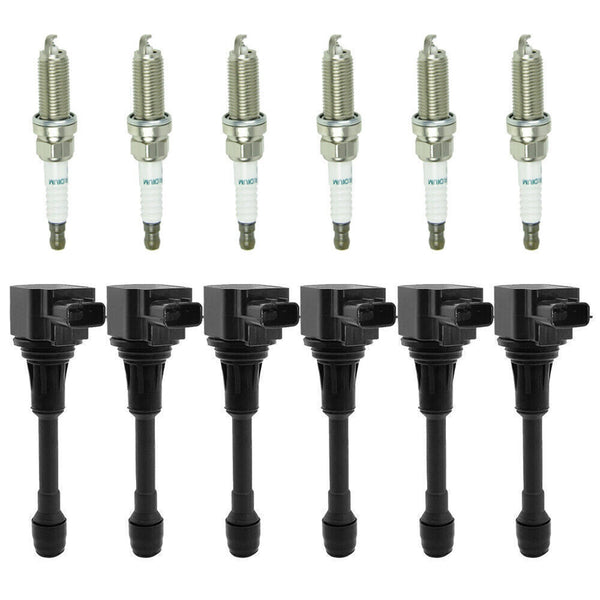 2007-2009 Nissan 350Z 3.5L V6 6PCS Ignition coil+6PCS Spark Plug UF550 CUF2118 673-4029 5C1727