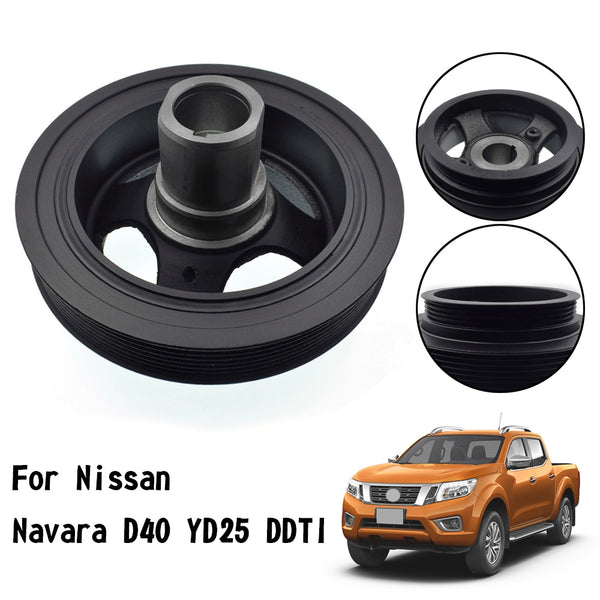 Nissan Navara D40 YD25 DDTI Crankshaft Harmonic Balancer Pulley 12303EB70B Generic