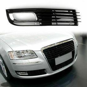 Right Car Lower Bumper Grille Fog Light Grill w/Chromed For 2008-2010 Audi A8 D3 Generic