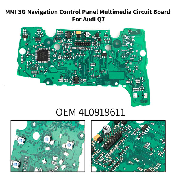 2010-2015 Audi Q7 Tutti i modelli di motore con navigatore satellitare MMI 3G Pannello di controllo navigazione Scheda multimediale 4L0919611 Generico