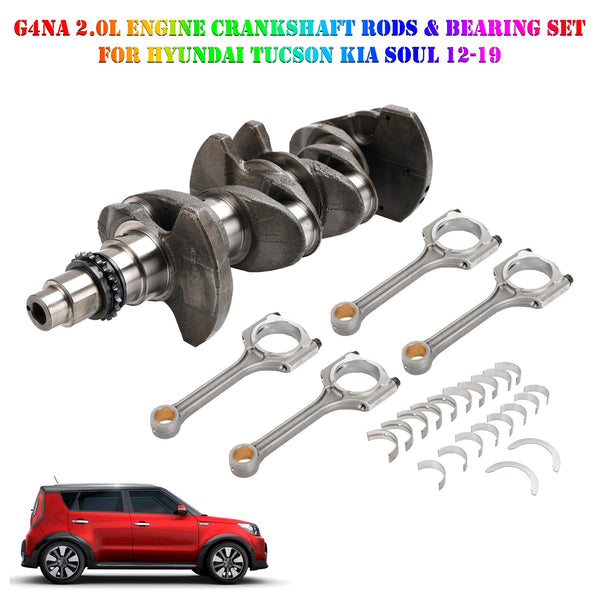 Hyundai KIA G4NA Moteur 2.0L uniquement G4NA 2.0L Moteur Tiges de vilebrequin et jeu de roulements génériques