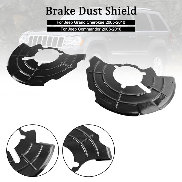 2005-2010 Jeep Grand Cherokee Right+Left Front Brake Dust Shield 52090432AC 52090433AC