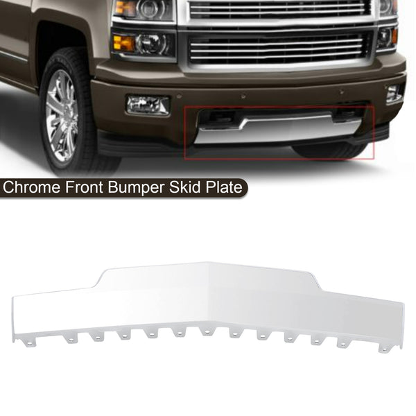 Plaque de protection de pare-chocs avant chromée pour camion Silverado 1500 Chevy 2014-2015 générique