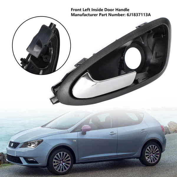 2009-2012 Seat Ibiza IV Front Left Interior Inner Door Handle 6J1837113A