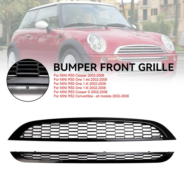 2002-2006 MINI R52 Convertible - all models 2PCS Honeycomb Mesh Front Grill Grille