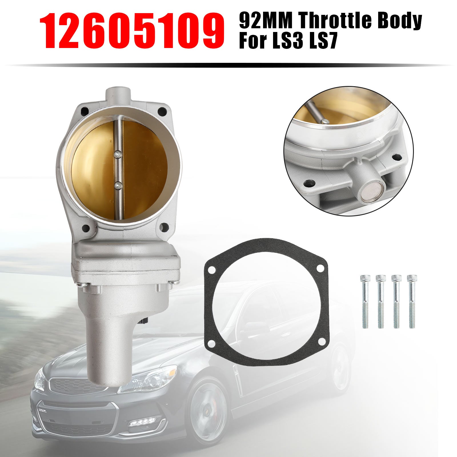 2010–2015 Camaro SS mit LS3 L99-Motor, 92-mm-Drosselklappengehäuse 12605109