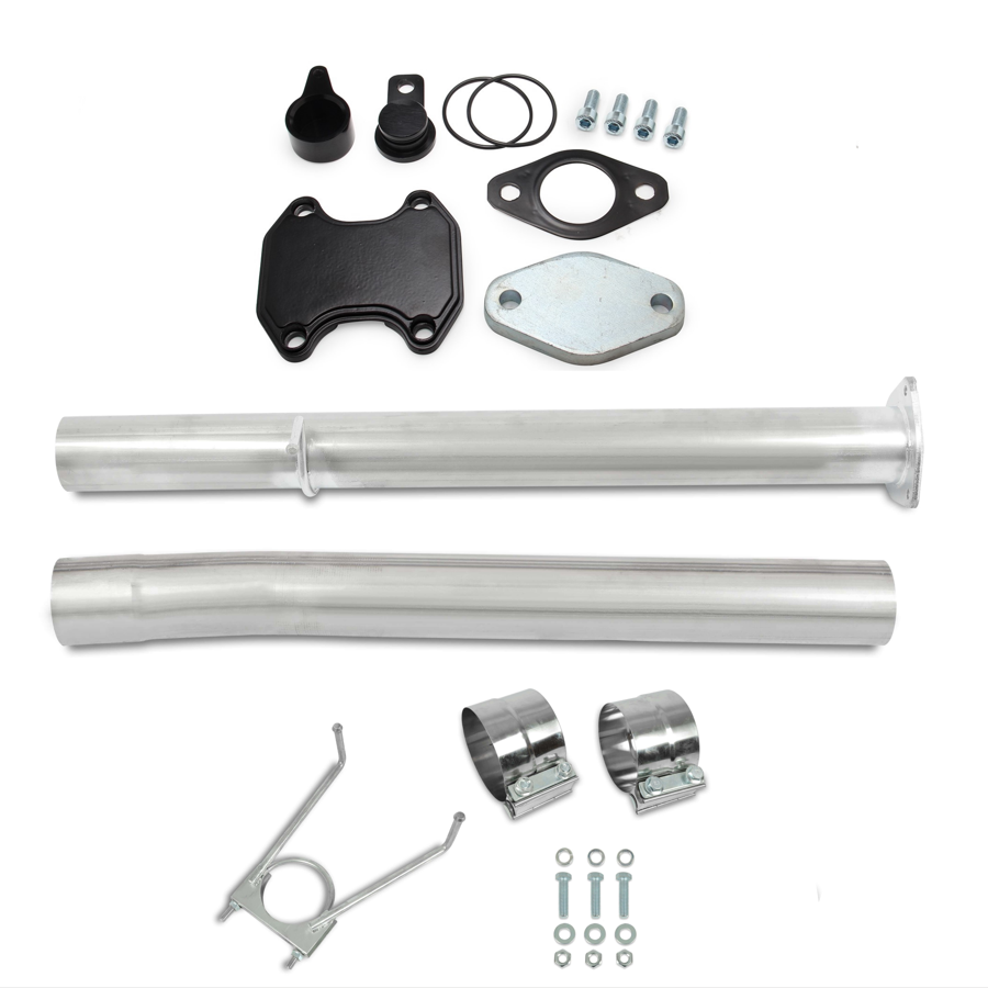 4-tommers eksospotterør & EGR Delete Kit for 2013-2017 Ram 3500 4500 5500 6,7L Cummins Diesel