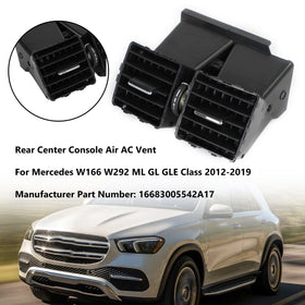Benz W166 W292 GLE 2012–2019, Lüftungsauslass für Klimaanlage, hintere Mittelkonsole, 16683005542A17, generisch