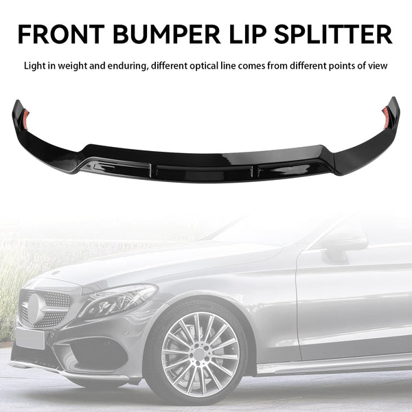 2019-2021 Mercedes Benz Classe C W205 C205 Brabus Style Front Splitter Lip Genérico