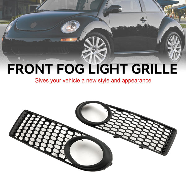 2006-2010 VW Volkswagen Beetle & Beetle Convertible Front Bumper Fog Light Grille 1C0807683J 1C0807684B