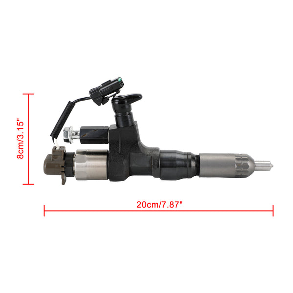 1PCS Fuel Injectors 095000-6593 Fit Hino J08E Kobelco 1984-2018 3.8 4.7 Diesel Generic