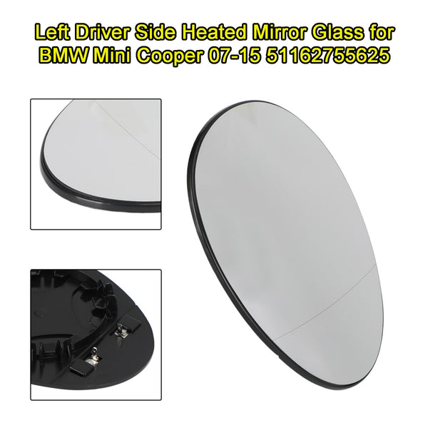 07-14 Mini R56 Hatchback Left Driver Side 51162755625 Heated Mirror Glass