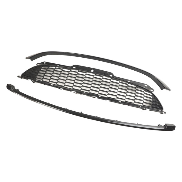 2008-2014 MINI R55 Cooper S & JCW 5-dörrars kombi 3 ST Glanssvart Front Grill Generic