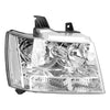 Chrome Housing Clear Headlights Assembly For 2007-2014  Chevr Tahoe Generic