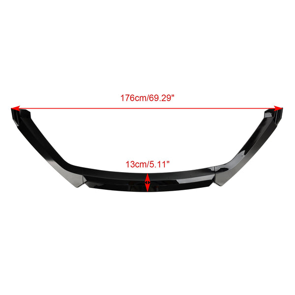 2012-2020 Seat Leon 5F Gloss Black Front Spoiler Lip Performance