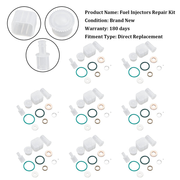 2004.5-2005 GMC SIERRA 2500/3500 6.6L V8 LLY 8PCS Fuel Injector Repair Kit 0445120027 0986435504 97303657