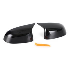 BMW X3 X4 X5 X6 G01 G02 G05 G06 2x Black Rear View Side Mirror Cover Caps