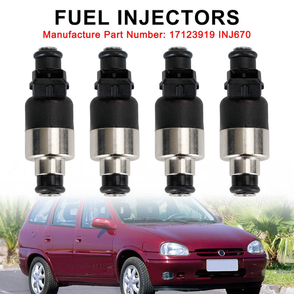 1996-1998 Chevrolet Corsa 17123919 INJ670 Fuel Injectors