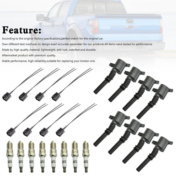 2005-2008 Ford Expedition Lincoln Navigator 5.4L V8 8X bobine + Bougie + Connector FD508 DG511 Generiek